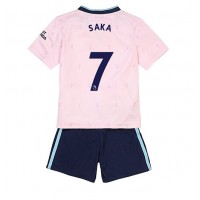 Arsenal Bukayo Saka #7 Fotballklær Tredjedraktsett Barn 2022-23 Kortermet (+ korte bukser)